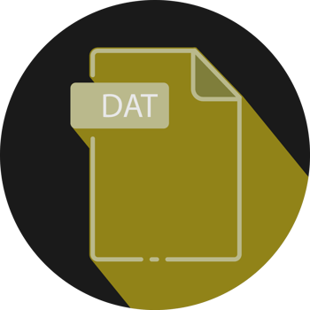 Dat File Fomat Minimal Icon With Circle Outside png