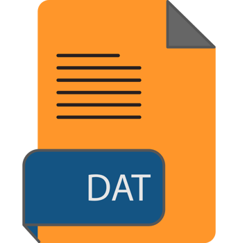 Dat File Extension Icon Rounded Lines And Crisp Corners png