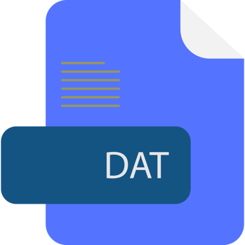 Dat File Extension Rounded Lines And Shape png