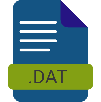 Dat File Extension Icon With Symbol png