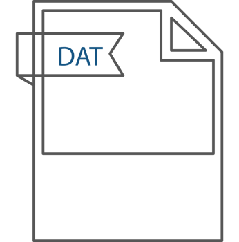 Dat File Format Icon Black Outline png