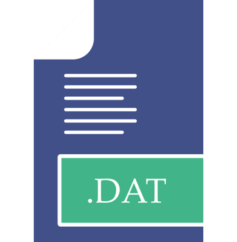Dat File Format Icon Fill Insidse With Symbol png