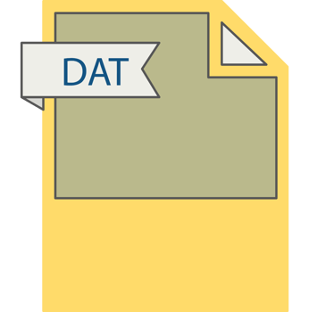 Dat File Format Icon Minimal png