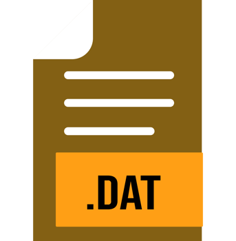 Dat File Format Icon Outline And Fill png