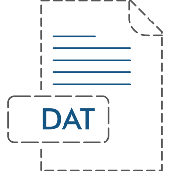 Dat File Format Icon Rounded Outline png