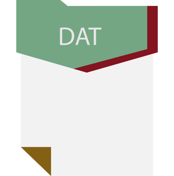 Dat File Format Minimal Icon png