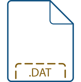 Dat File Icon Deep Rounded Outline png