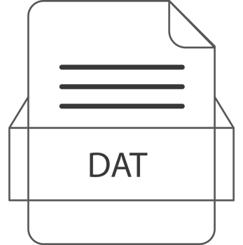 Dat File Icon Black Outline png
