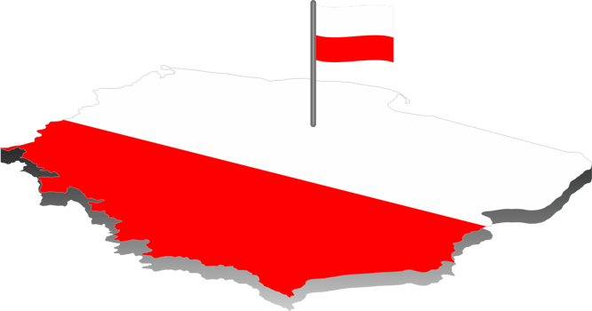 Poland country map location png