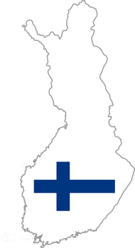 Finland country map location png