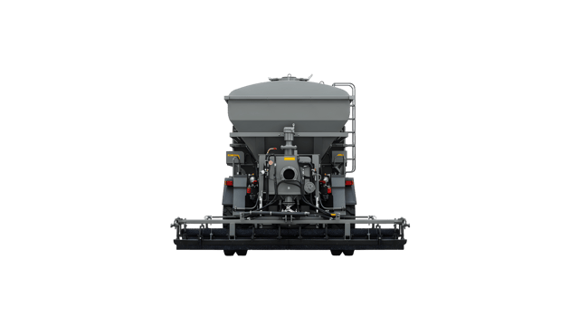 Gray Agricultural Spreader on Black Background png