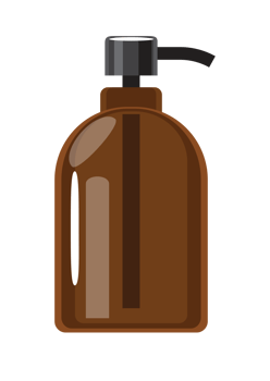 Brown Soap Dispenser Bottle Illustration png