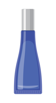 Blue Beauty Cream Bottle Illustration png
