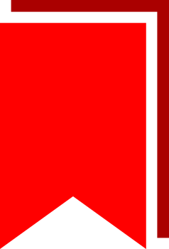 Red tag ribbon label png