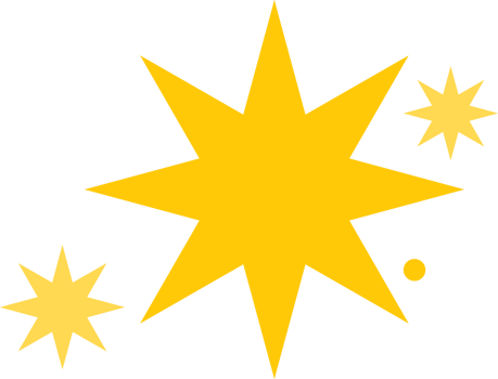 Blinking star with sparks png