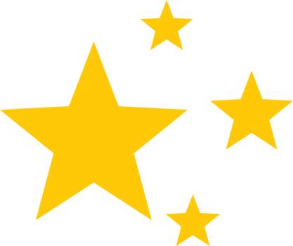 Magic yellow blinking star with sparks as an icon png
