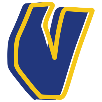 the letter v in blue and yellow png