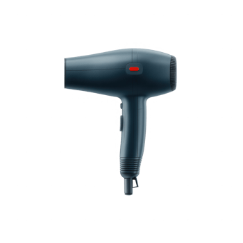 A modern hair dryer with a sleek design and a red button, perfect for home use or professional salons. Efficient, lightweight, and powerful for quick styling and drying. png