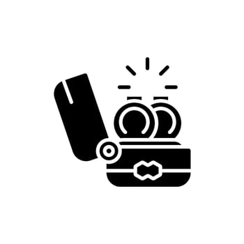ring icons set Flat style design vector