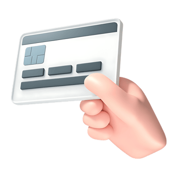 3D Cartoon Hand Holding Smartphone with Blank Screen on transparent Background png