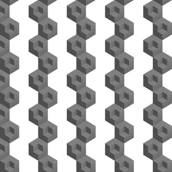illustration of 3d cubes vector