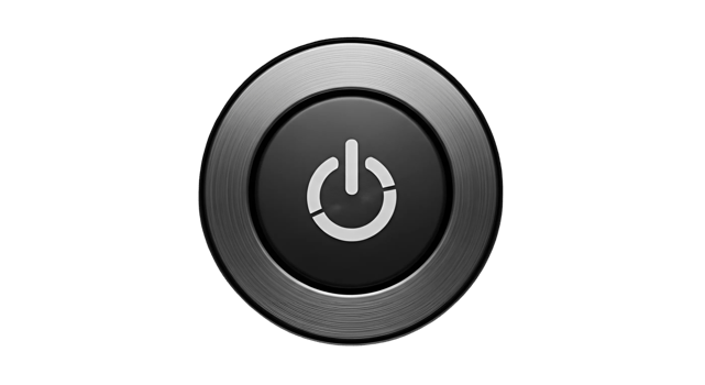 Power Button Icon on Transparent Background png