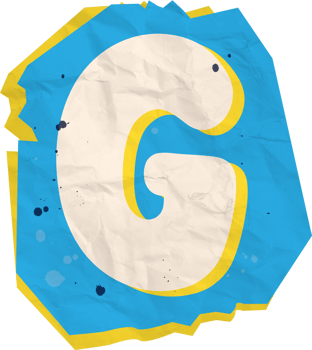 Letter g, Ransom Paper Texture Cutout Alphabet png