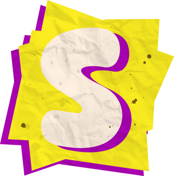 Letter s, Ransom Paper Texture Cutout Alphabet png