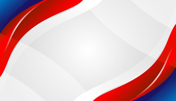 Blue and red abstract corporate background with copy space. vector
