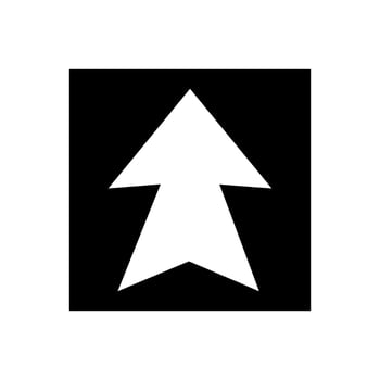 Arrow Up Icon . Flat design style eps 10. vector