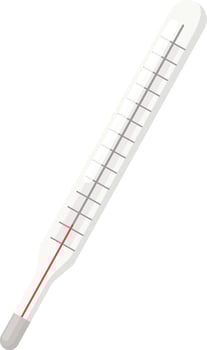 Glass Tube Thermometer vector