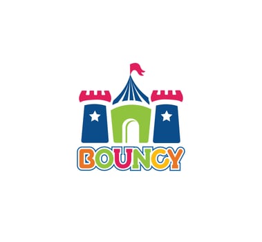 Collection of Colorful Castle Logos vector
