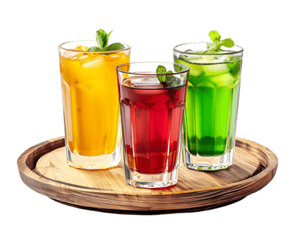 Refreshing Iced Tea Summer Drinks Cold Beverages Mint Garnish png