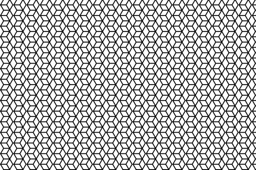Abstract geometric seamless pattern with interlocking hexagons isolated on transparent background png