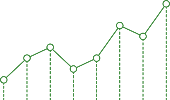 Green Business Growth Chart Diagram png