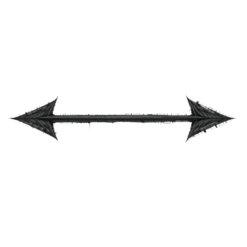 Double arrowhead abstract design element png