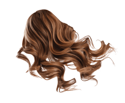 Luxurious wavy hair style for elegant looks and fashion inspiration png