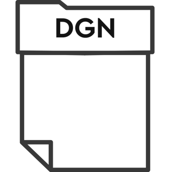 Dgn File Format Minimal Icon With Thick Outline png