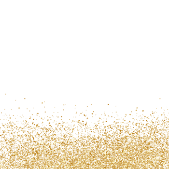 Golden glitter frame border png