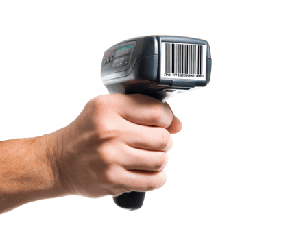 Handheld scanner used for inventory management in retail stores png