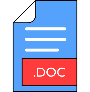Doc File Format Icon Outline And Fill png