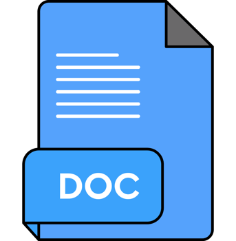 Doc File Extension Icon Darkish Blue And Blue Crisp Corners png