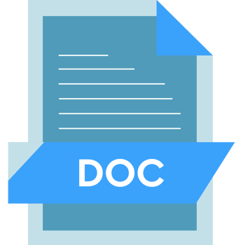 Doc File Format Icon Modern Design png