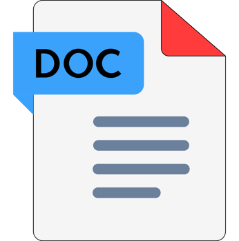 Doc File Icon With Darkish Blue Color png