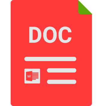 Doc File Icon With Symbols png