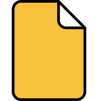 Document Icon Yellow And Black png
