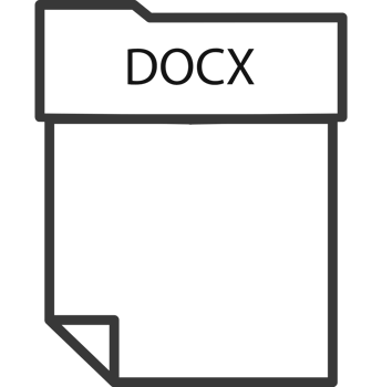 Docx File Format Minimal Icon With Thick Outline png