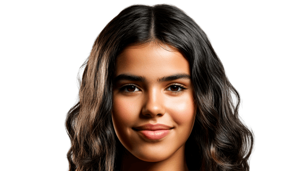 Headshot of a Smiling Latino Female, Portrait, cut out transparent png