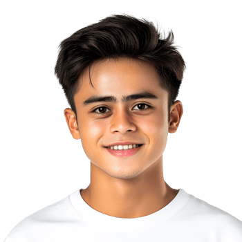 Portrait of Young Asian Man Smiling, cut out transparent png