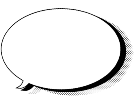 a speech bubble oval shaped with a black outline on a transparent background png